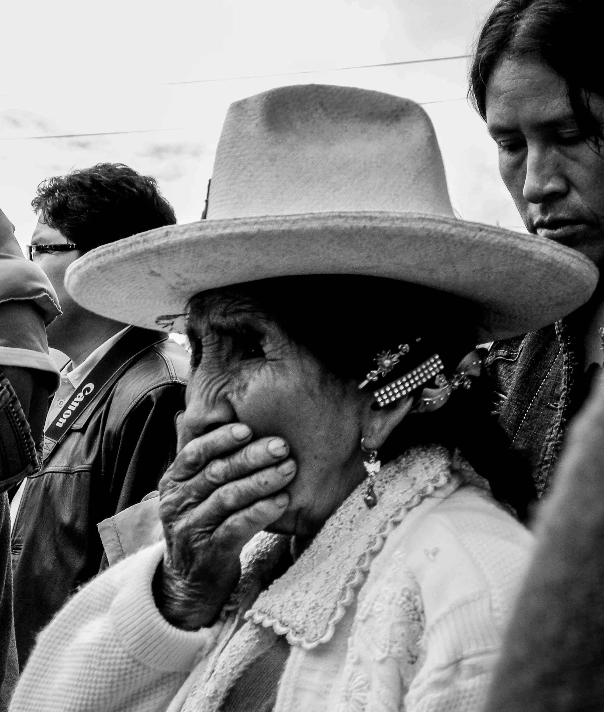 Devotion and emotion during procession, Central Andes.