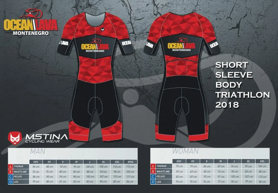 Short sleeve body triathlon