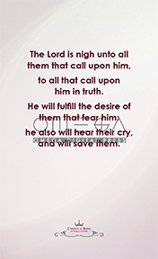 Prayer Card Back