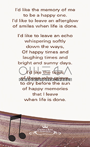 Prayer Card Back