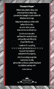 Prayer Card Back