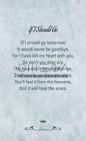 PRAYER CARD BACK
