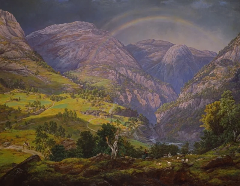 Johan Christian Dahl, View from Stalheim, 1842 (Photo: Nasjonalmuseet, Billedkunstsamlingene) For more information and art work see: http://www.nasjonalmuseet.no/en/