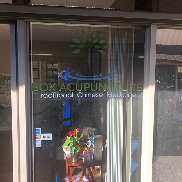 Window sign is up! We&rsquo;ll be ready to start treatments this coming Sunday! Visit www.boxacupuncture.com to schedule an appointment!