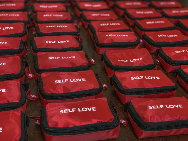 Spiritual First Aid Kits by Nicoletta de la Brown, 2018 (studio view)