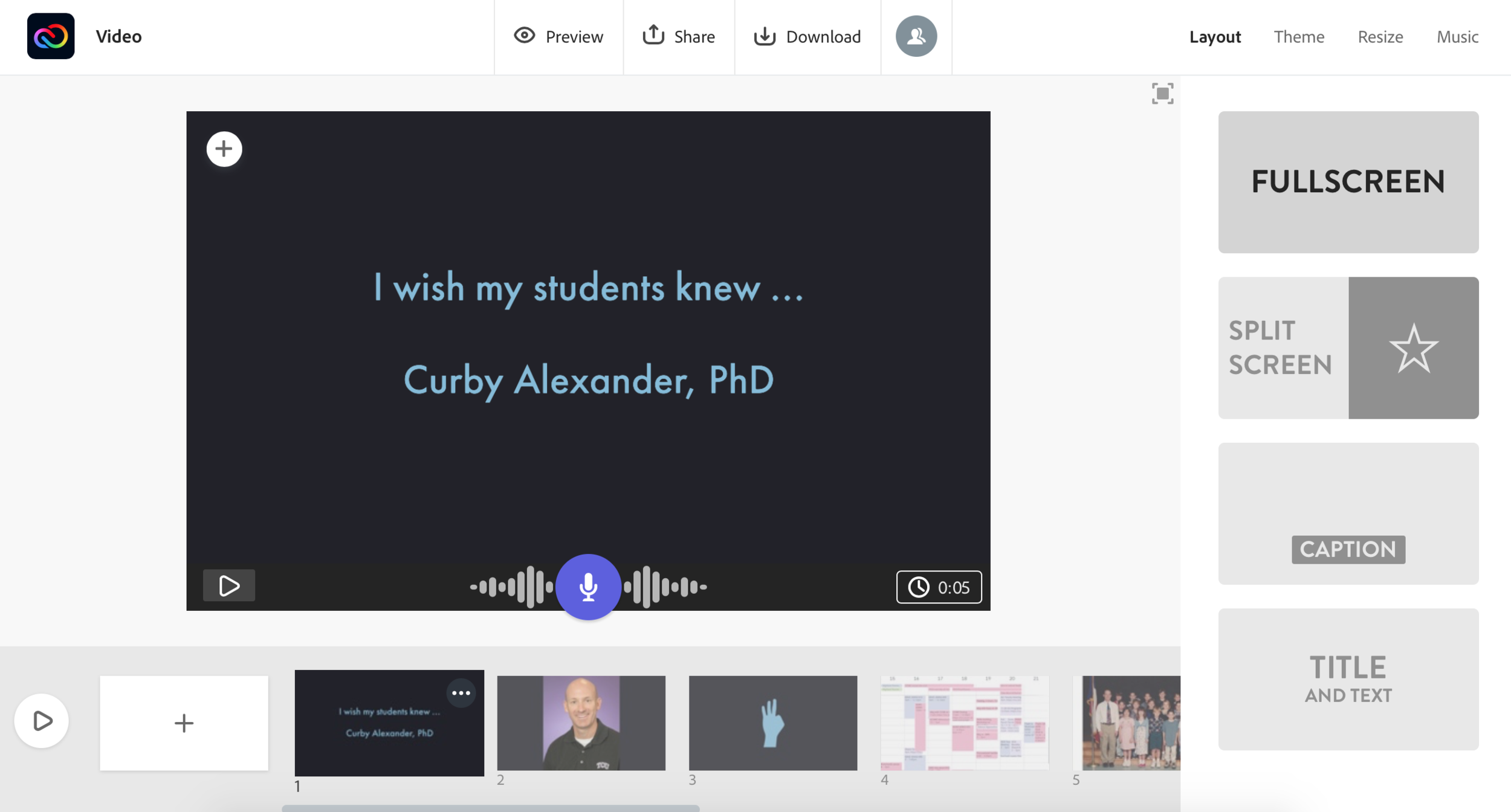 Giving students a voice to tell their story