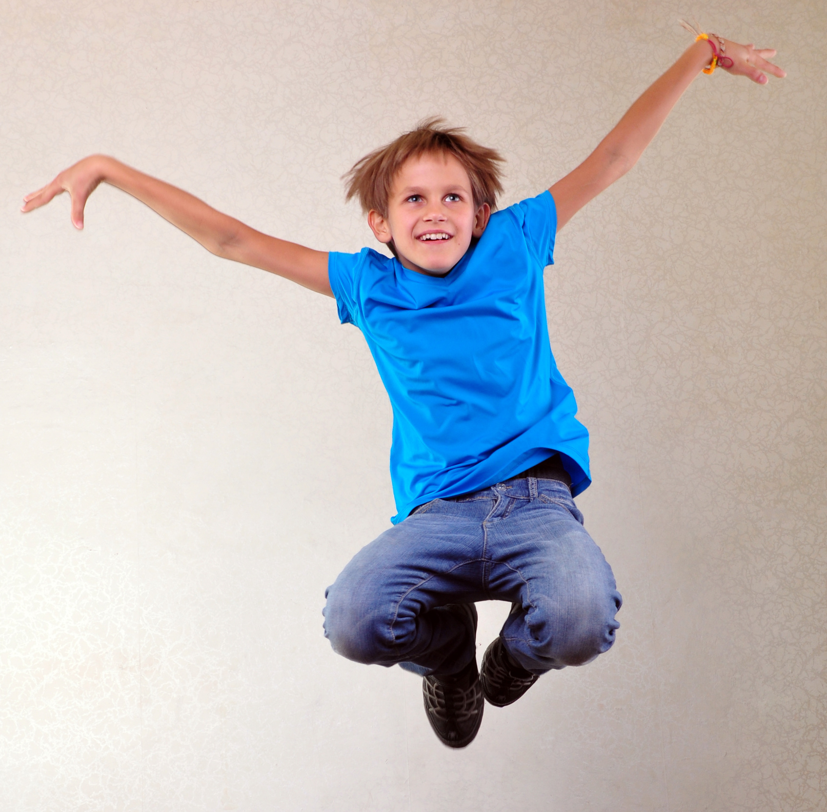 Happy Jumping Boy