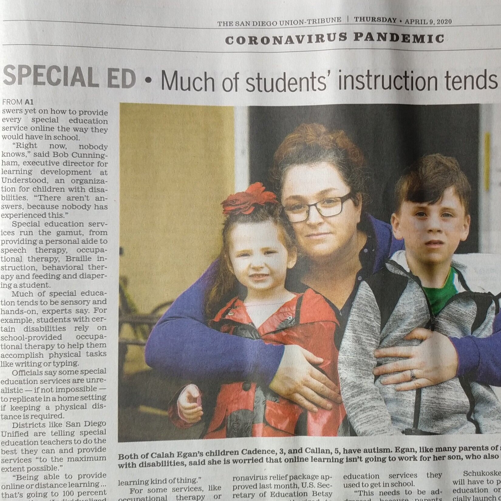 School is Closed.  What About my Child's Special Education Needs?