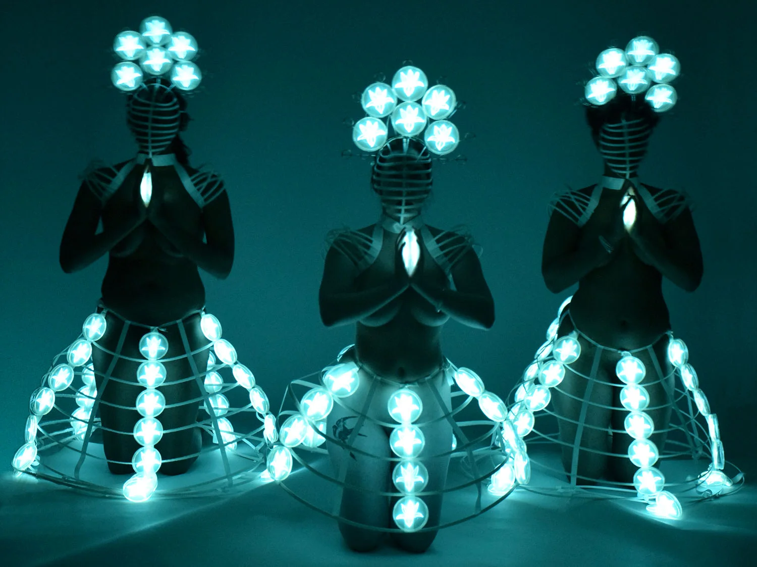 "The Light of Prayer," photograph by the light of bioluminescent bacteria