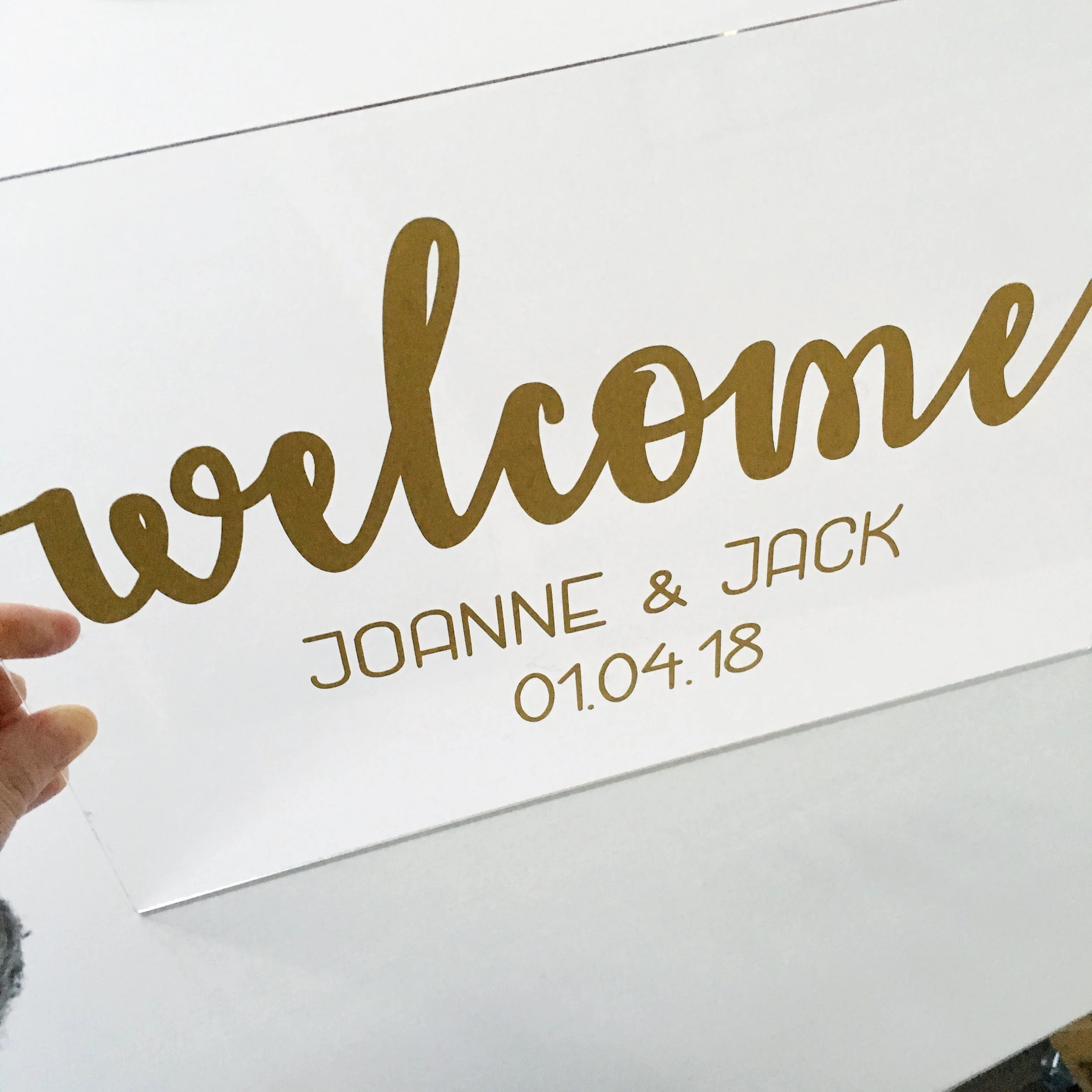 How To Apply a Vinyl Decal to An Acrylic Sign