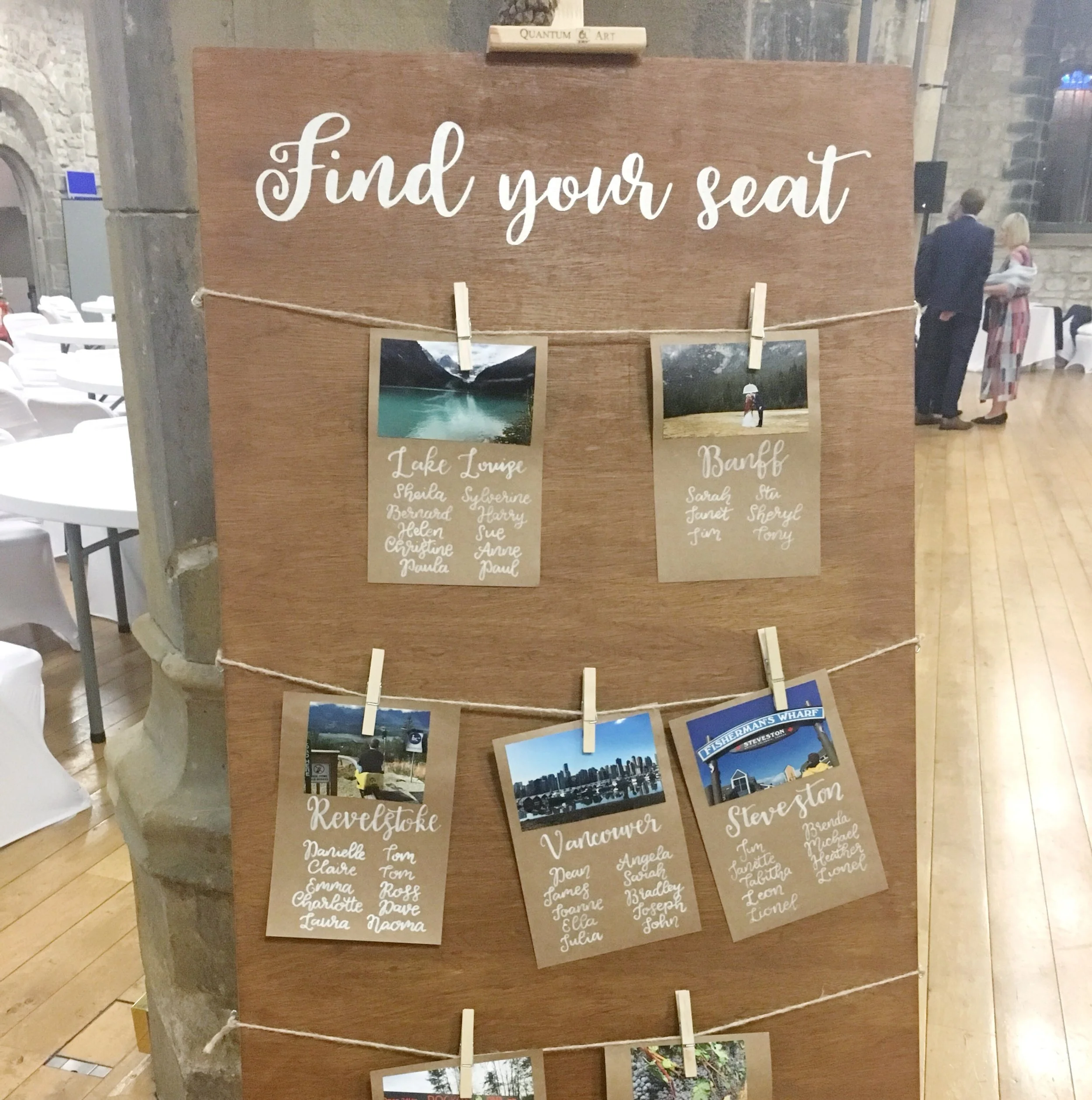 How To Make Your Own Wooden Wedding seating plan 