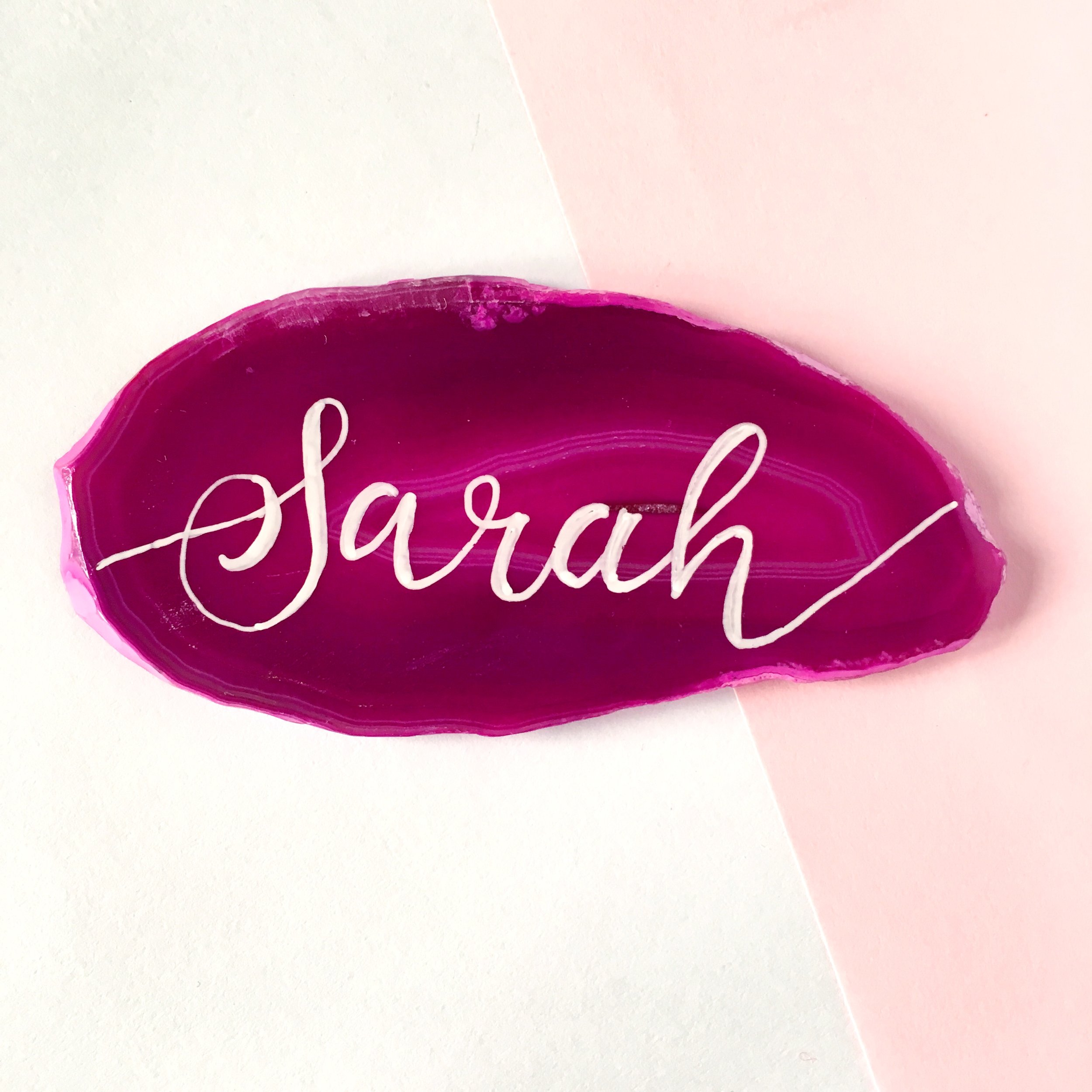 How to make your own Agate place cards