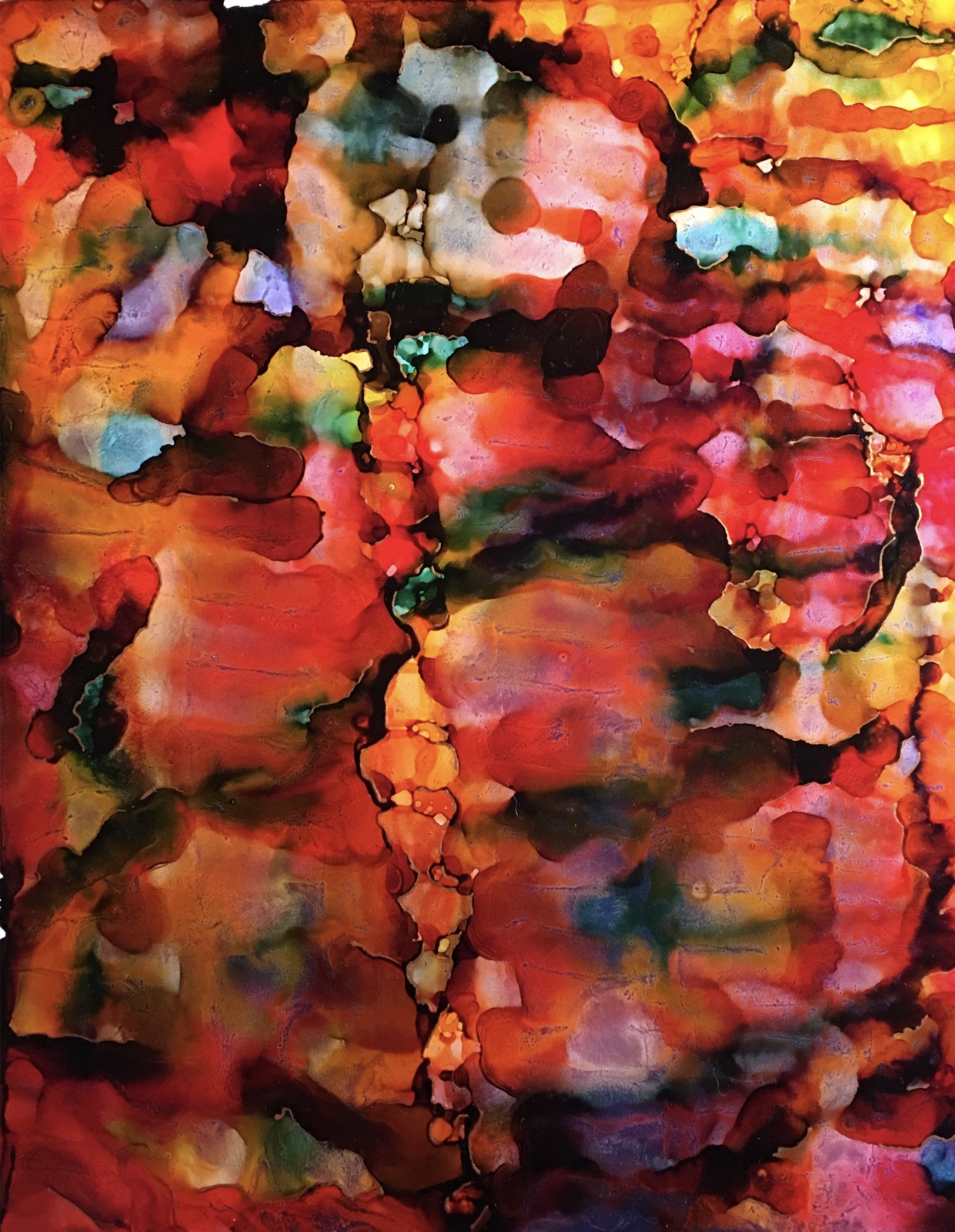 Every Note, Every Lyric by Bryant Small, Alcohol Ink on Yupo Paper –   gallery