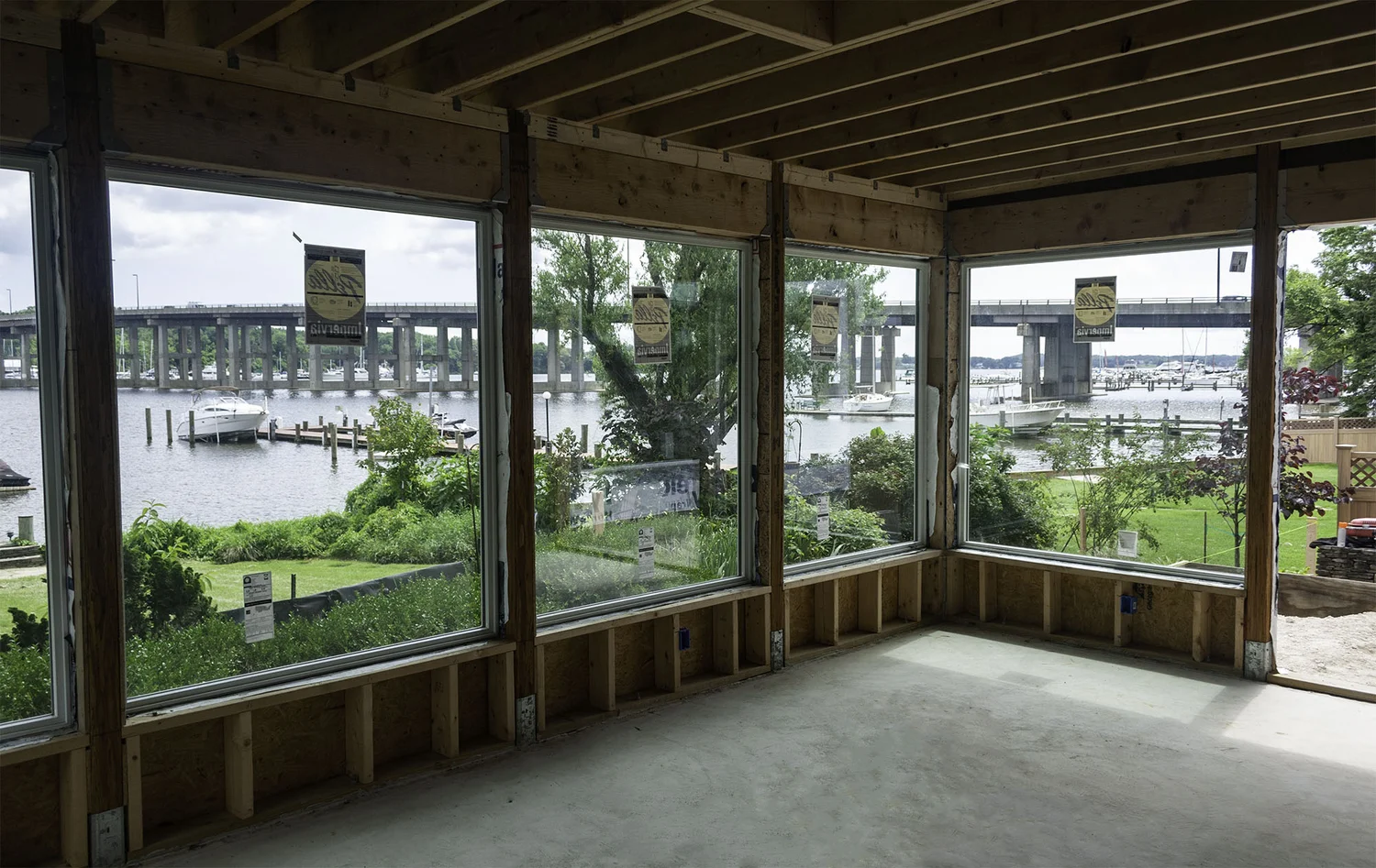 Framing stage of a Ready to Sell Renovations build