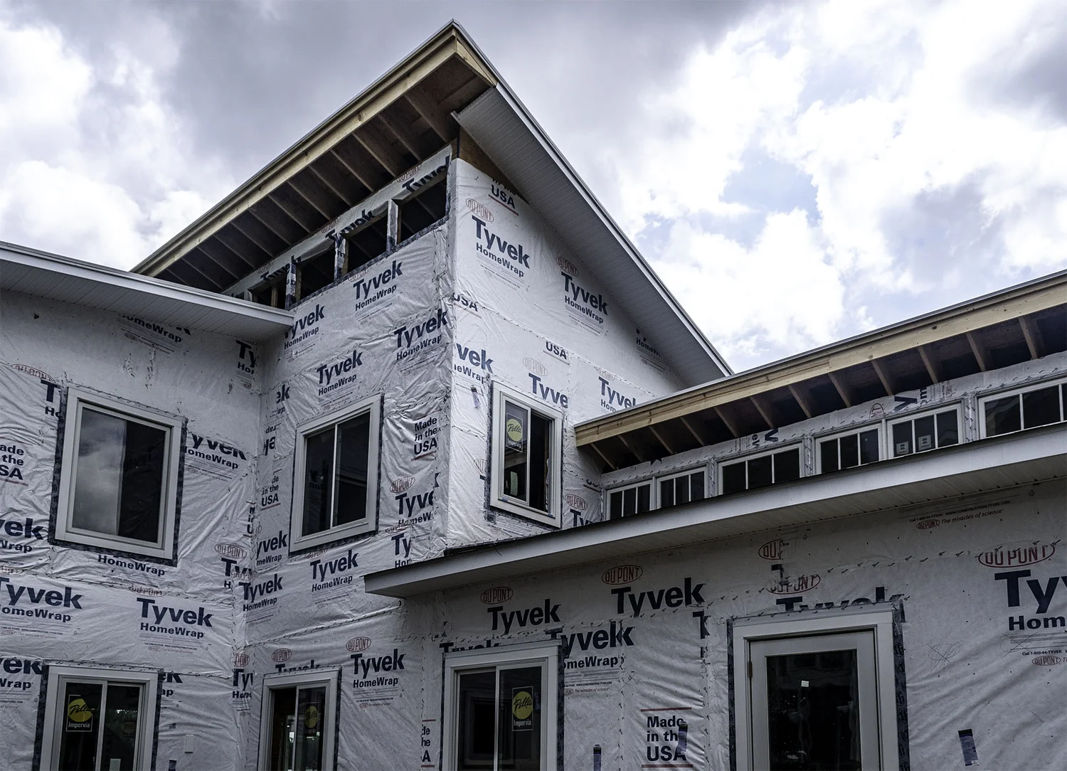 House wrap stage of a Ready to Sell Renovations build
