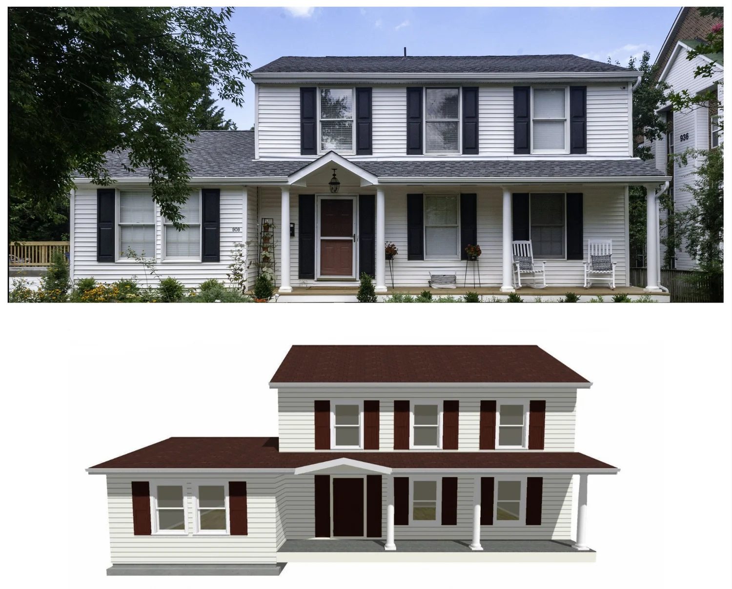 Exterior remodel by Ready to Sell Renovations, Maryland