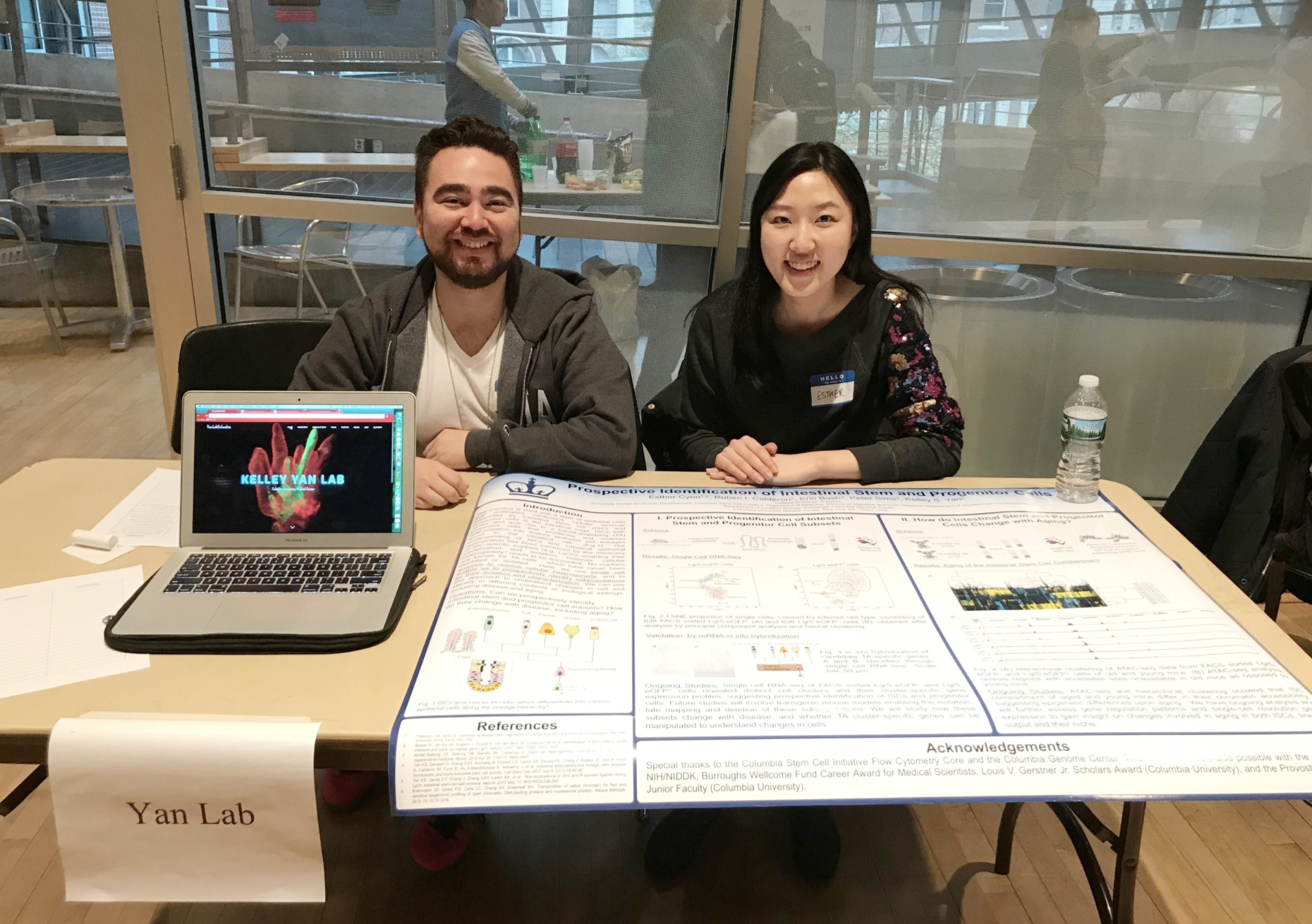 Ruben and Esther at the Columbia Undergraduate Research Opportunities Fair!