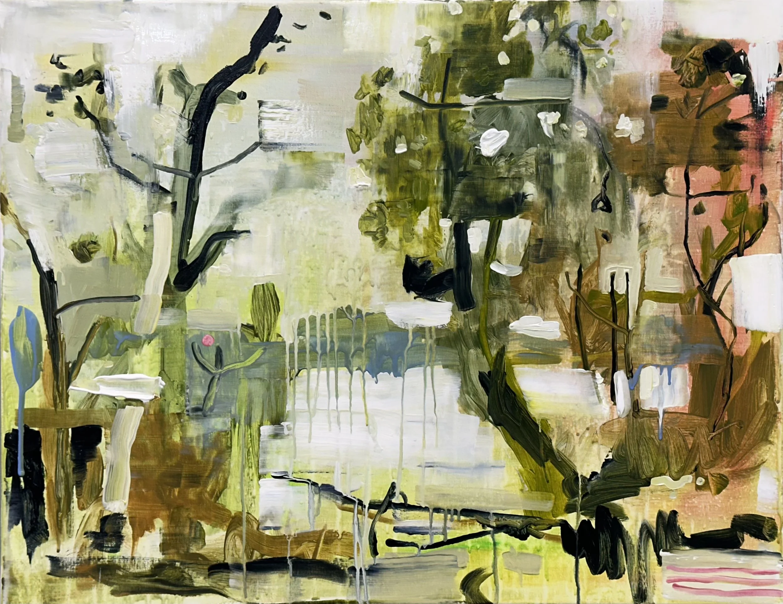 Corot Study, Memory of Island Lake