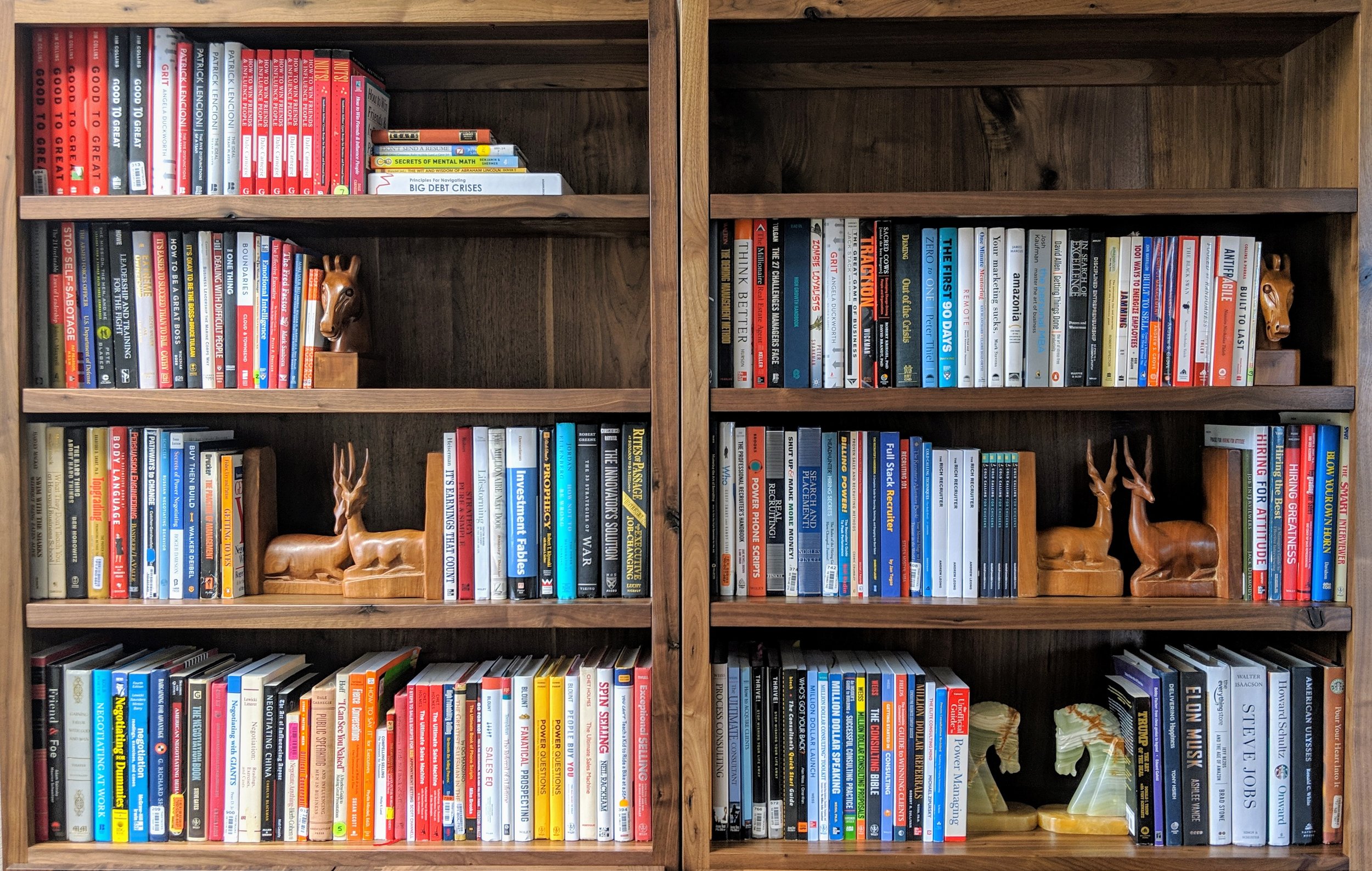 Our actual bookshelf.