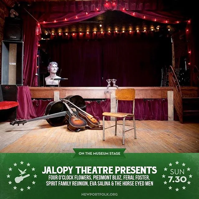 #big #exciting #news i'm playing @newportfolkfest on july 30 with a great @jalopybrooklyn crew. stay tuned for more details, but save the date for now. #iloverhodeisland and the rich history of this festival.