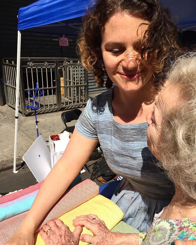 yesterday with the sweetest flory jagoda at the #greekjewishfestival ...there are other posed photos but this one better shows the sweetness and warmth of our brief time together.