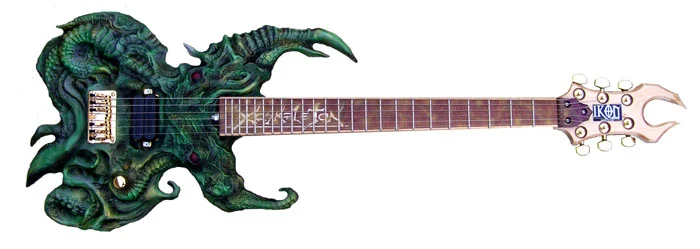Cthulu-inspired guitar