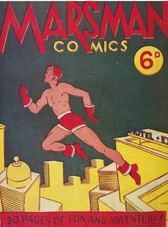 Fig. 15: Marsman Comics by Paddy Brennan (Cartoon Art Productions, Glasgow, 1948)