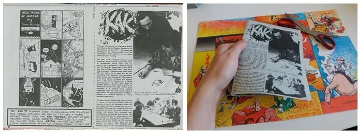 Figure 7. KAK ’77 insert,  Streetcomix  #4. © Ar:Zak, The Arts Lab Press