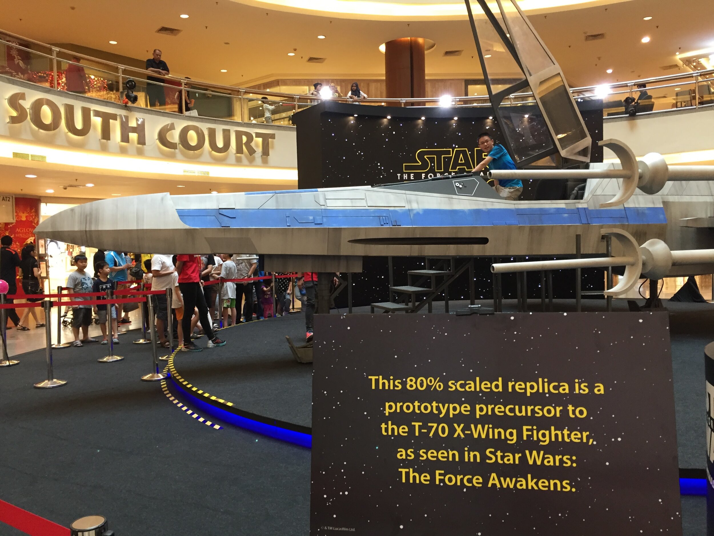 A pop-up store and exhibition on Star Wars in a shopping mall in Kuala Lumpur