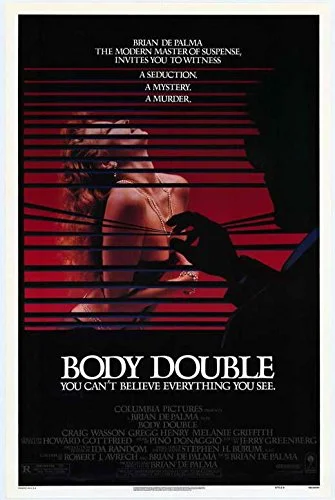 Day 15: Body Double - Body Double might be the most fun film in Brian De Palma’s lengthy filmography. This modern melding of Hitchcock’s Rear Window and Vertigo creates an original story about a voyeur who witnesses a murder in his neighbor’s window… I’ve watched this film 3 times this week alone. *FILM OF THE WEEK