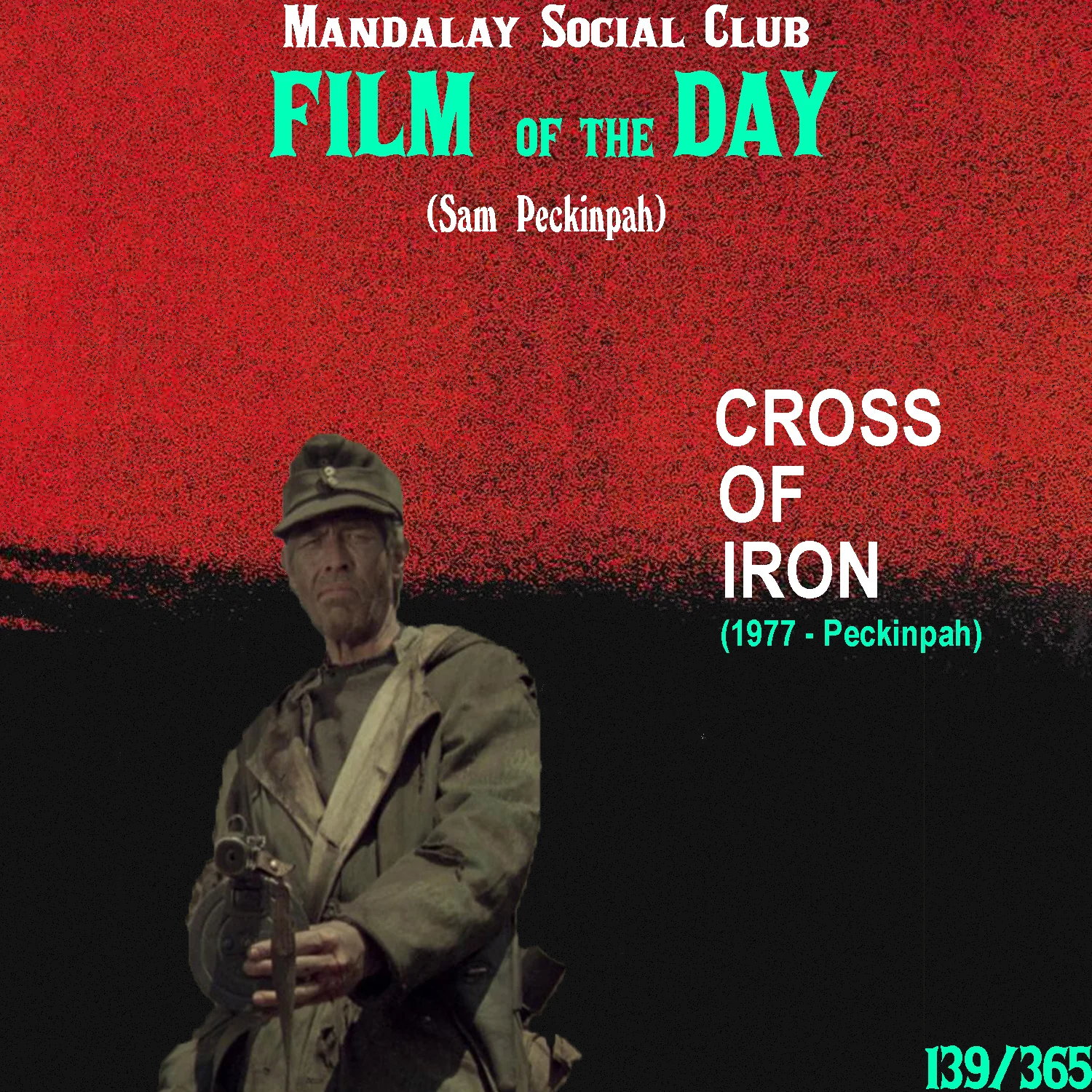 CROSS OF IRON (dir. Sam Peckinpah) Cross of Iron is a bit of an anomaly in the chronology of Peckinpah’s body of work considering it’s sandwiched in between three of Peckinpah’s worst films. Cross of Iron stars Peckinpah’s homeboy James Coburn as Sgt. Steiner, a hard-nosed military officer in the German army. His nobility puts him in contention to win the coveted Iron Cross. Unfortunately, an aristocratic officer named Stransky begins to sabotage Steiner and his platoon in order to win the Cross of Iron. Set in the middle of WWII, Cross of Iron is strangely one of Peckinpah’s most touching films. His portrayal of corruption is only highlighted in the Russian war front where the lives of so many innocent men are at risk. As I said, this film is strangely placed in Peckinpah’s filmography. It came after The Killer Elite, which was as subpar a thriller as you can get thanks to Peckinpah’s newfound coke addiction, and came before Convoy (a shitty movie about trucks) and The Oysterman Weekend , which you’ll see is one of the strangest films ever made. But, Cross of Iron shines through all that bullshit as one of Peckinpah’s best works showing that regardless of how looked down upon or reckless Peckinpah was at the time, he still had the visionary pull that gained him notoriety to begin with in the 1960s. It’s true what they say, Cross of Iron is the last important film by Sam Peckinpah. 4.5/5 WATCH: Prime Rent, Putlocker (FREE)