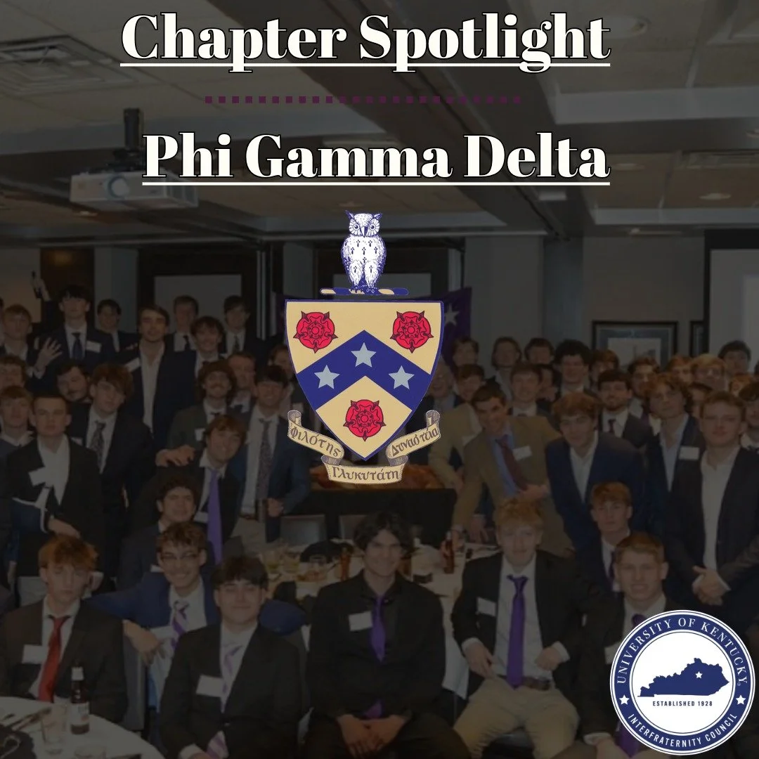 For our next Chapter spotlight, we have the Phi Gamma Delta fraternity here at the University of Kentucky, swipe to find out more!

#IFC #PhiGammaDelta #FIJI #UKY #Kentucky