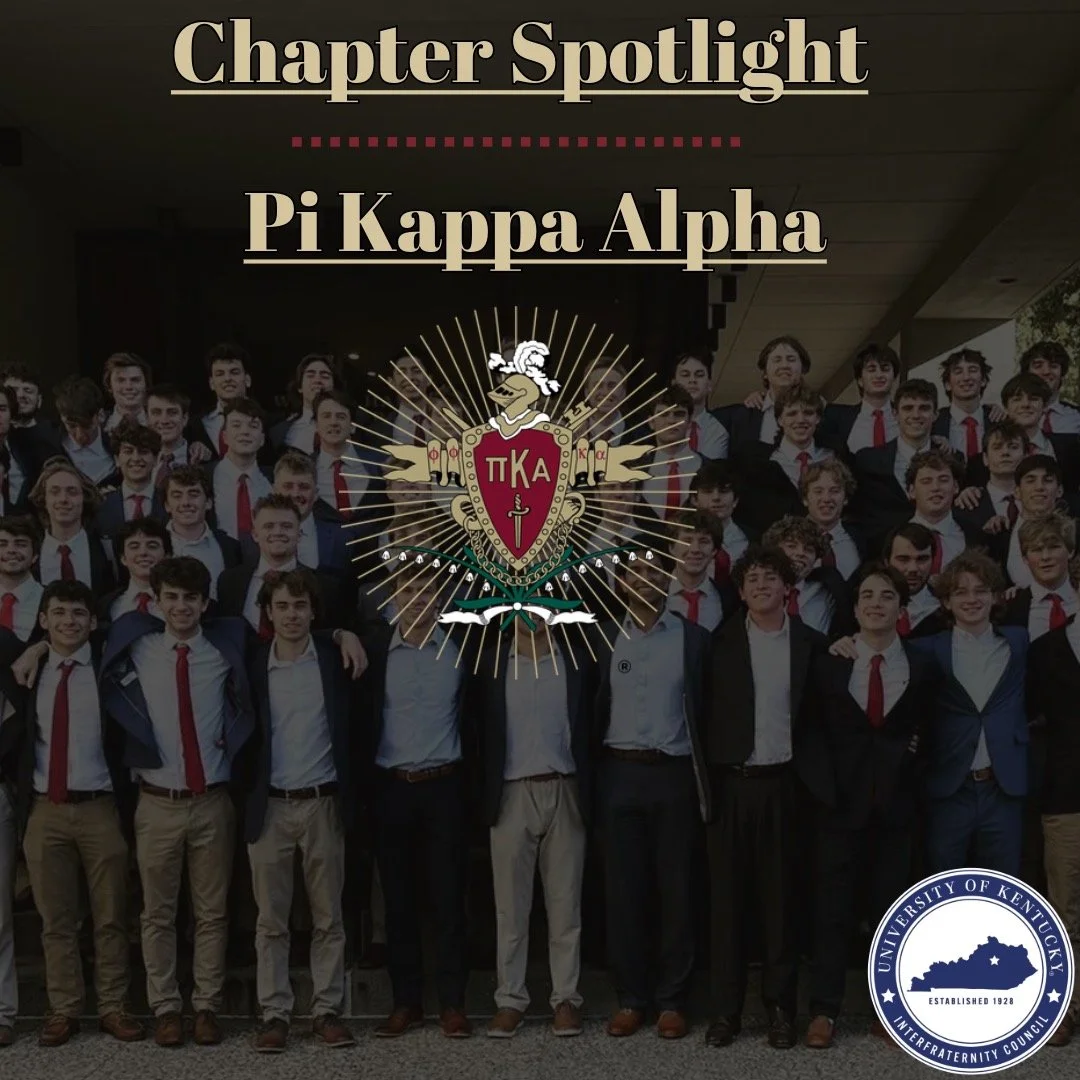 For our next Chapter spotlight, we have the Pi Kappa Alpha fraternity here at the University of Kentucky, swipe to find out more!

#IFC #Pike #PiKappaAlpha #UKY #Kentucky