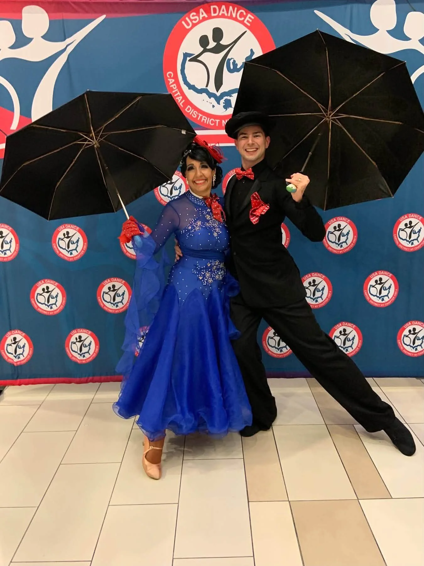 Dance Fire performers at Crossgates Mall during National Ballroom Dance Week 2026