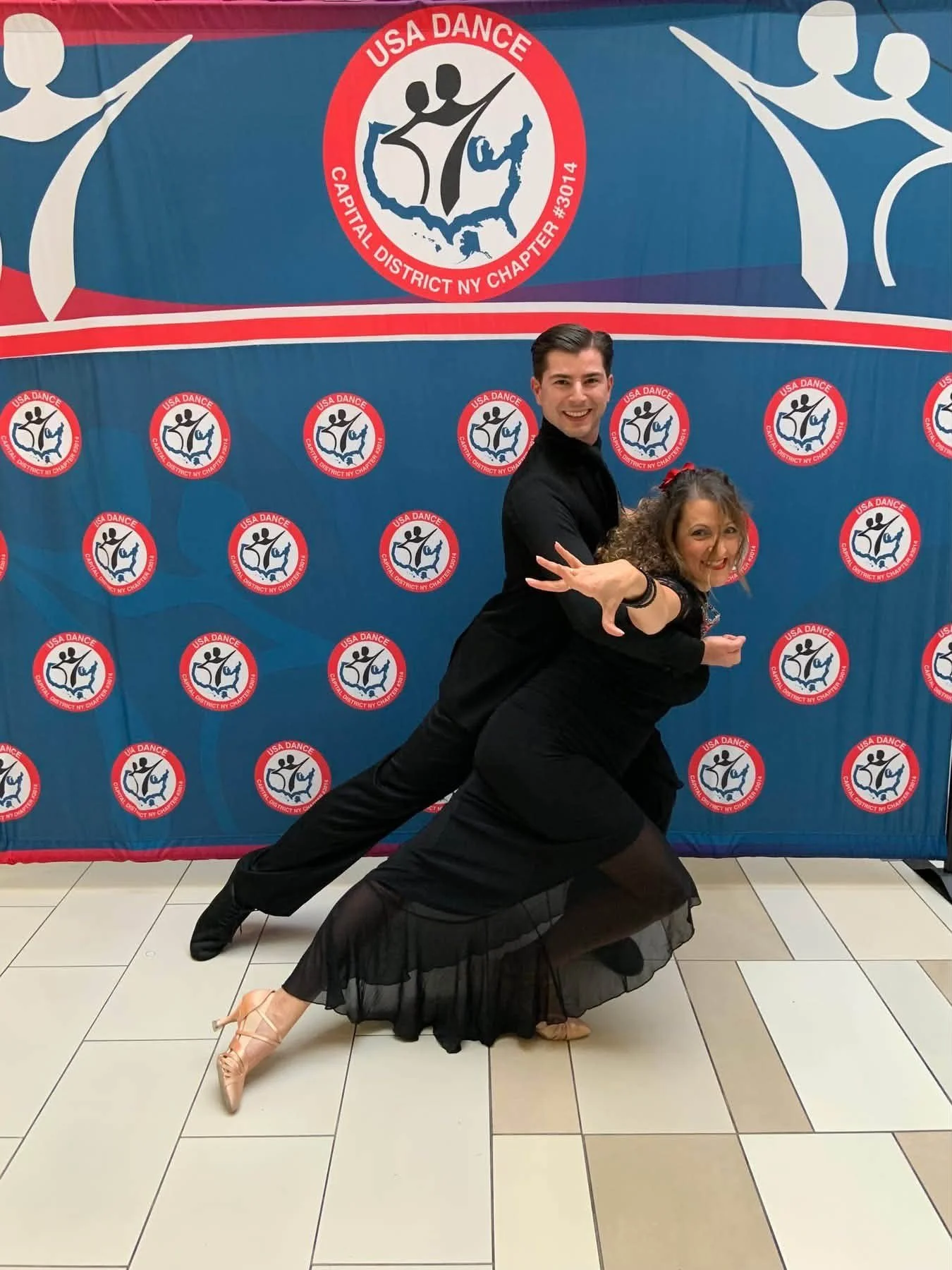 Dance Fire performers at Crossgates Mall during National Ballroom Dance Week 2026
