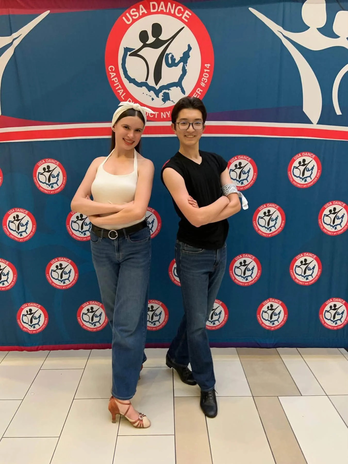 Dance Fire performers at Crossgates Mall during National Ballroom Dance Week 2026