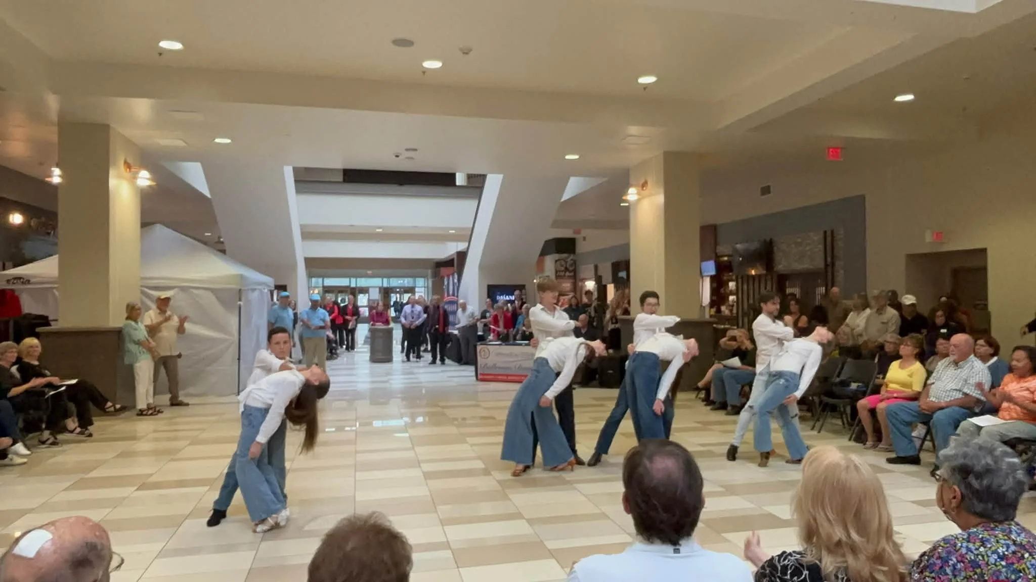 Dance Fire dancers at the Crossgates Mall National Ballroom Dance Week celebration in September 2026