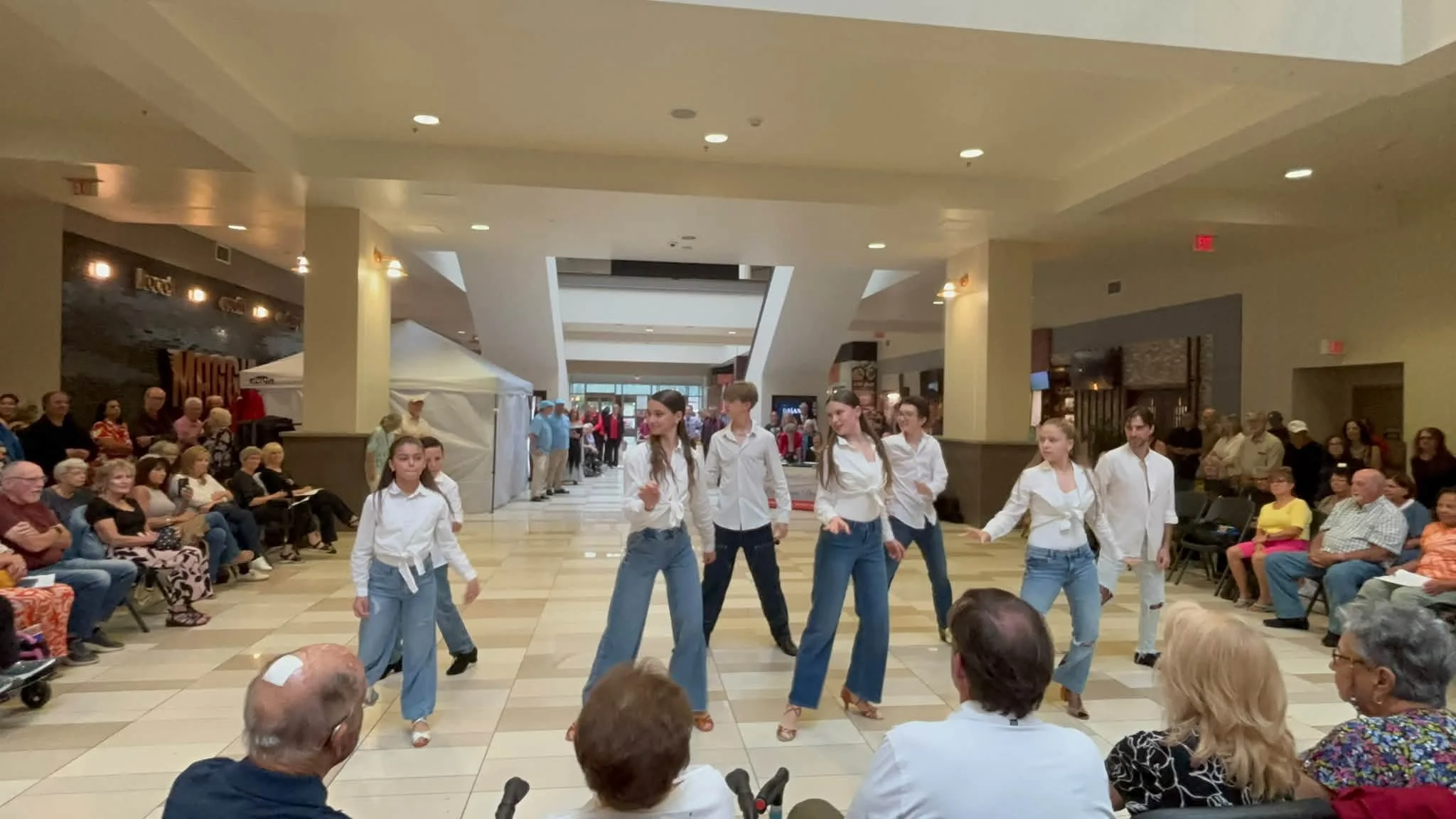 Dance Fire dancers at the Crossgates Mall National Ballroom Dance Week celebration in September 2026