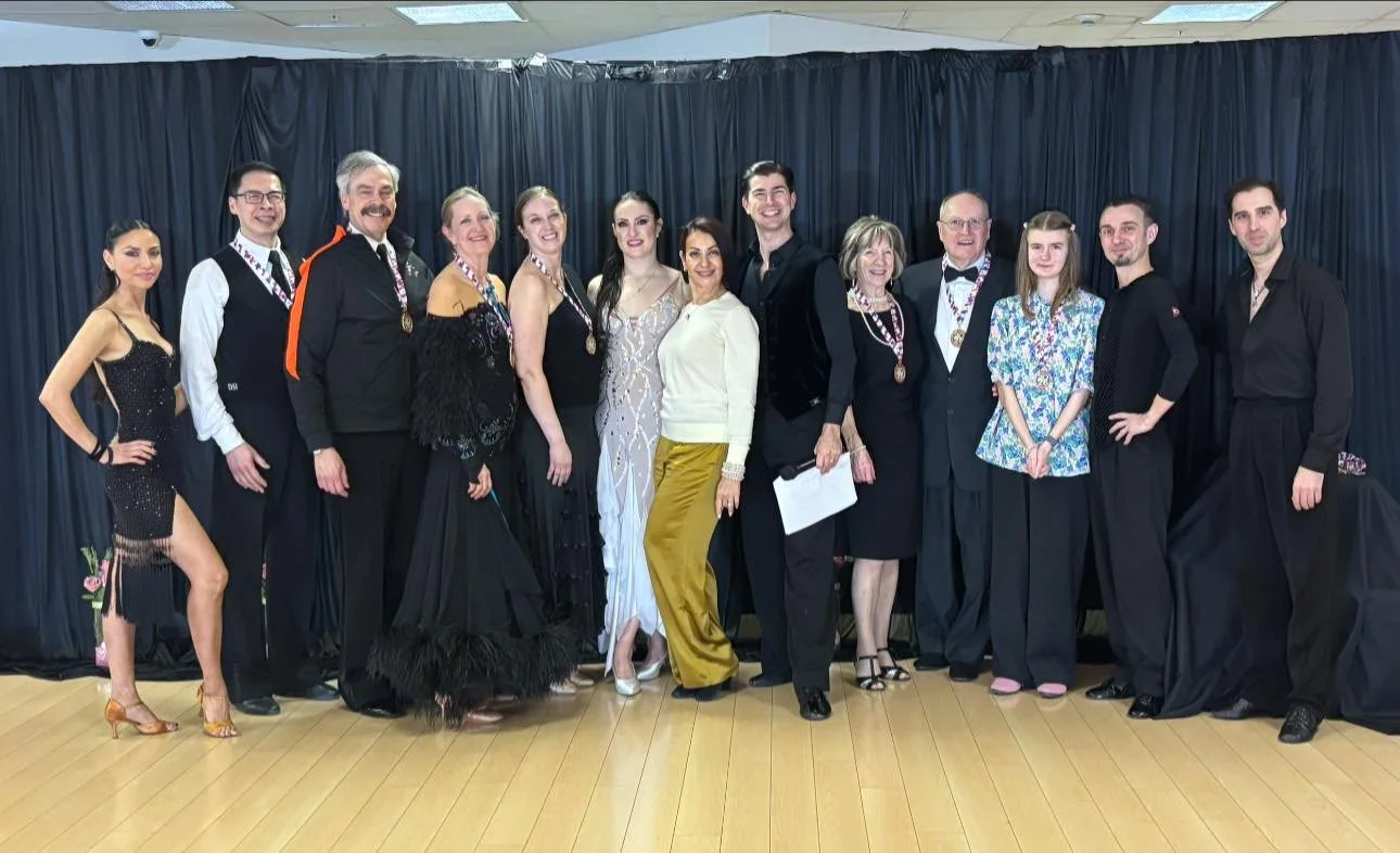 Dance Fire’s spring medal and Progress Check participants gather for a studio group photo