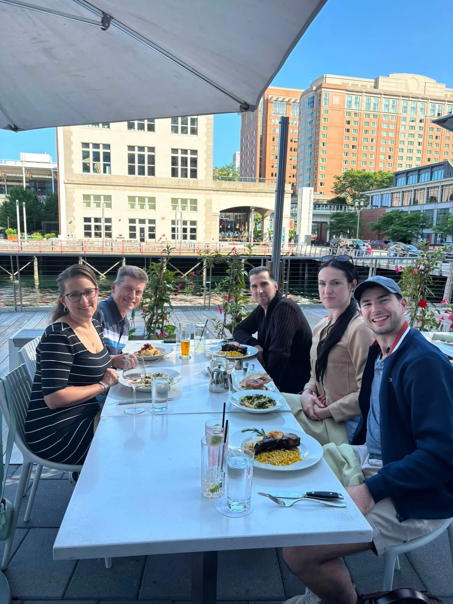 Dance Fire participants enjoying time together during their Boston competition trip
