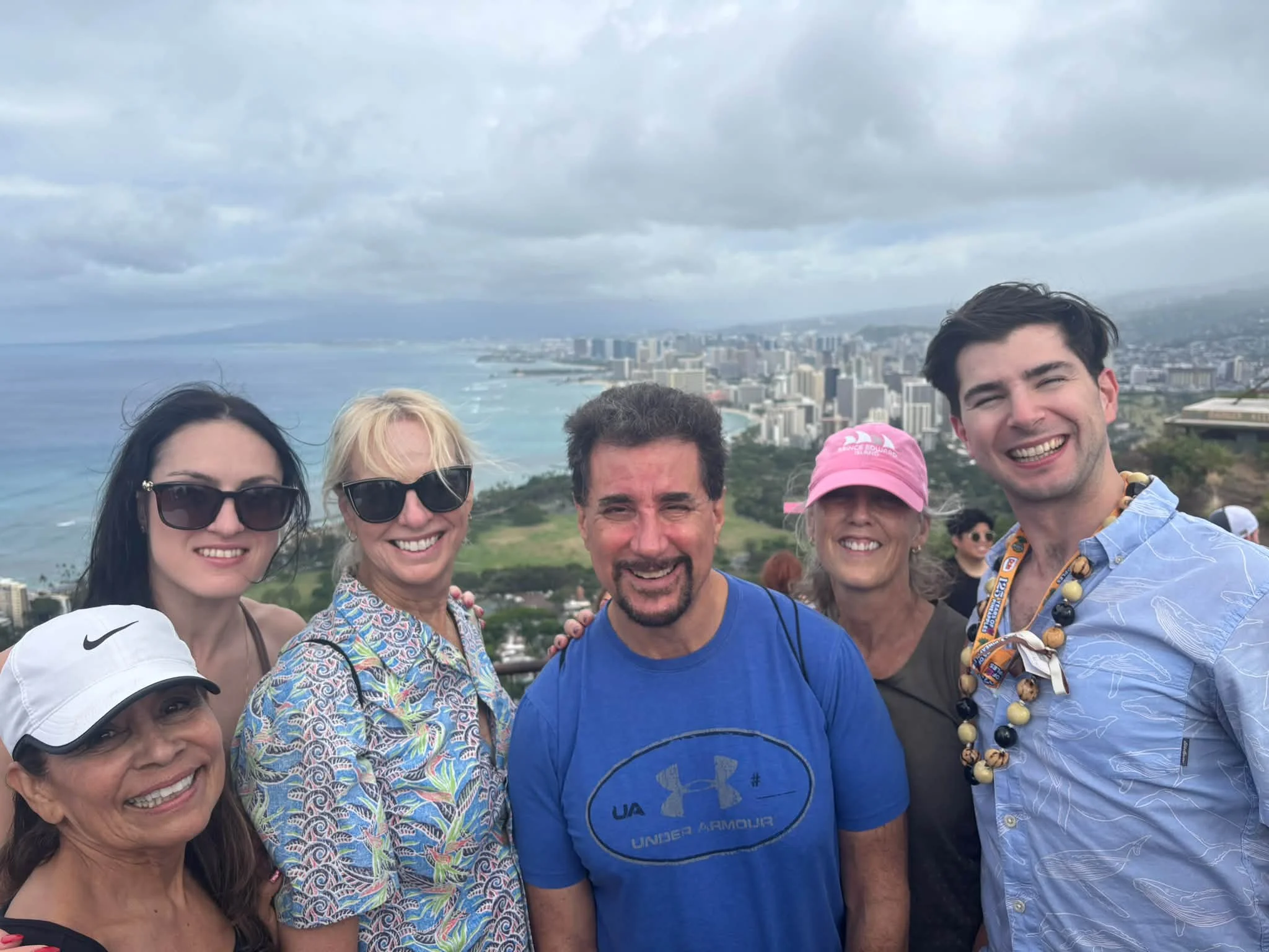 The Dance Fire group shares a selfie during the Hawaii trip