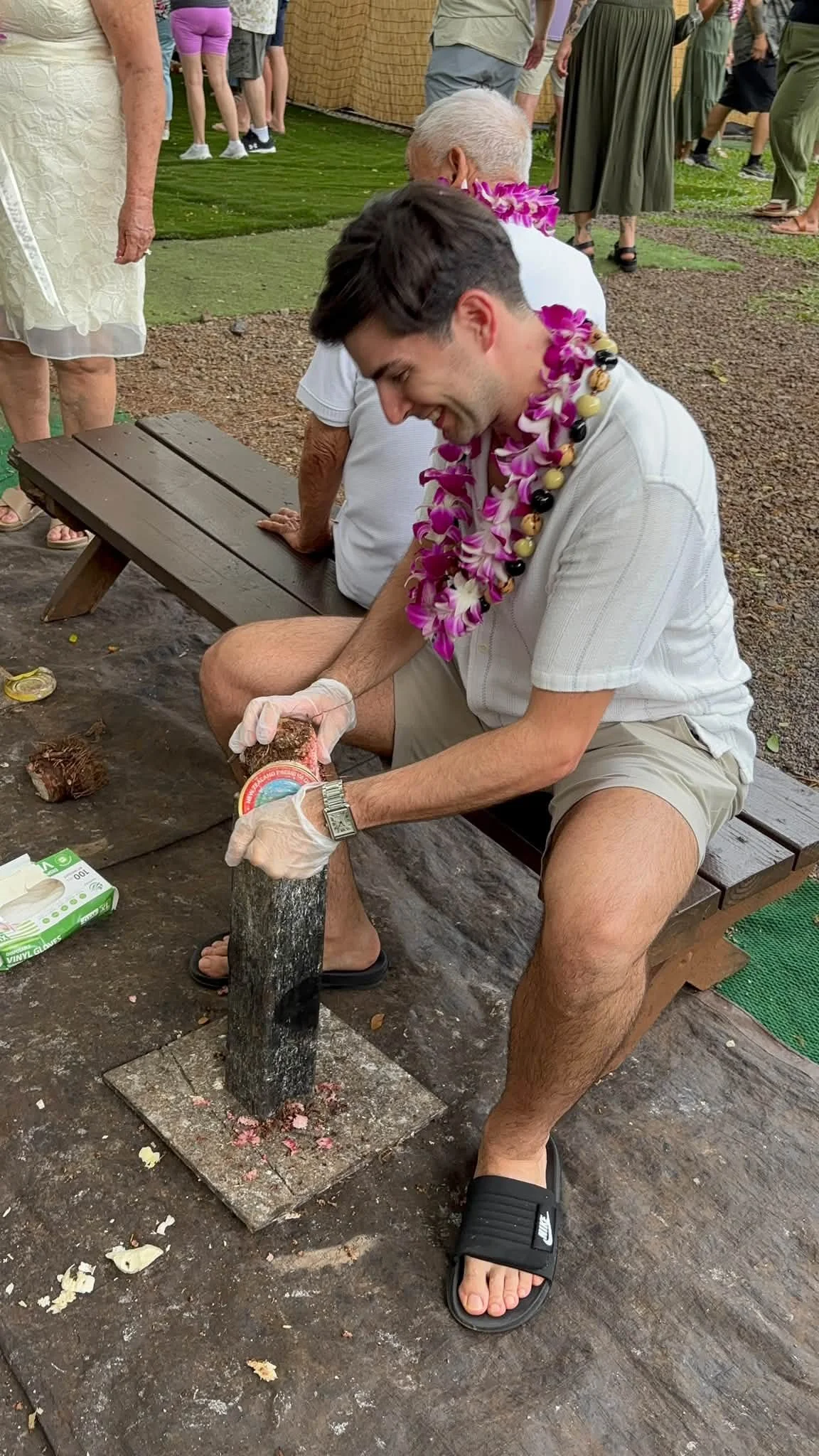 A Dance Fire traveler takes part in an outdoor activity in Hawaii