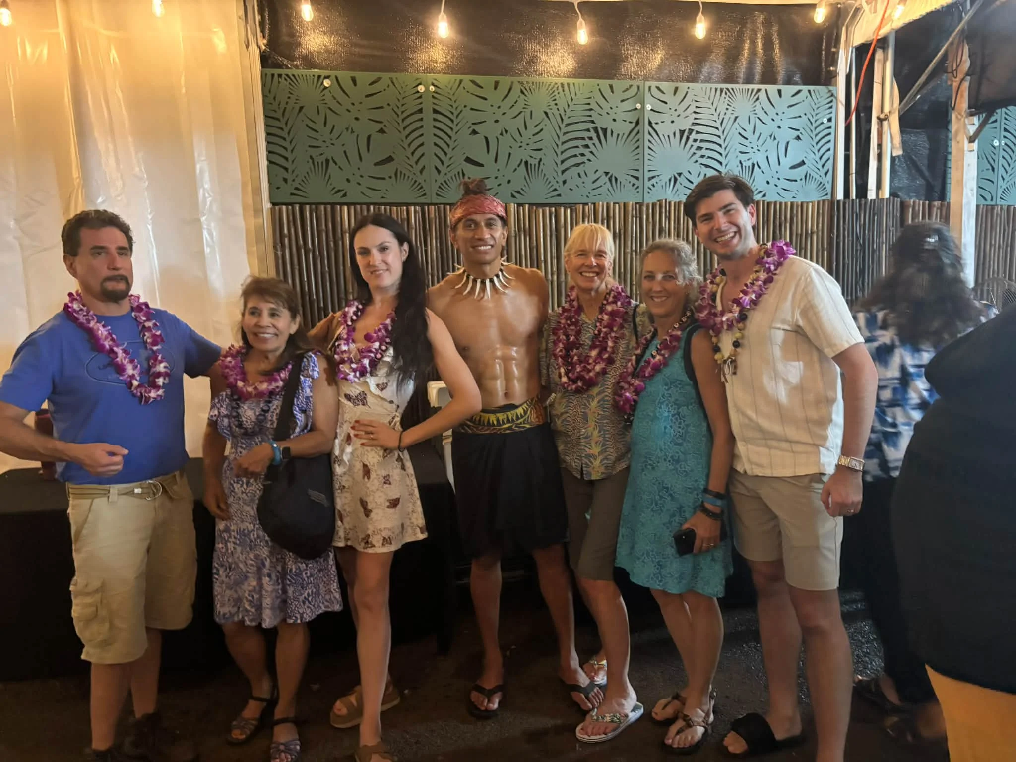 The Dance Fire travel group poses together during the Hawaii visit