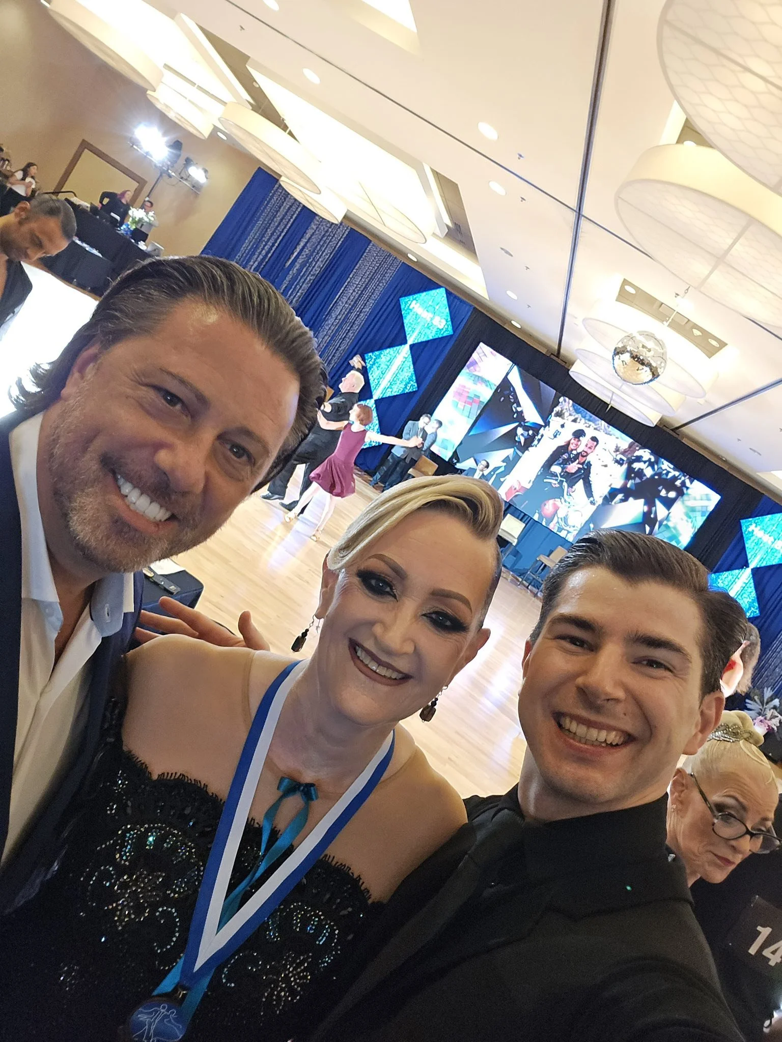 Ann-Marie and Florin celebrate the Chicago Crystal Ball weekend with a fellow participant