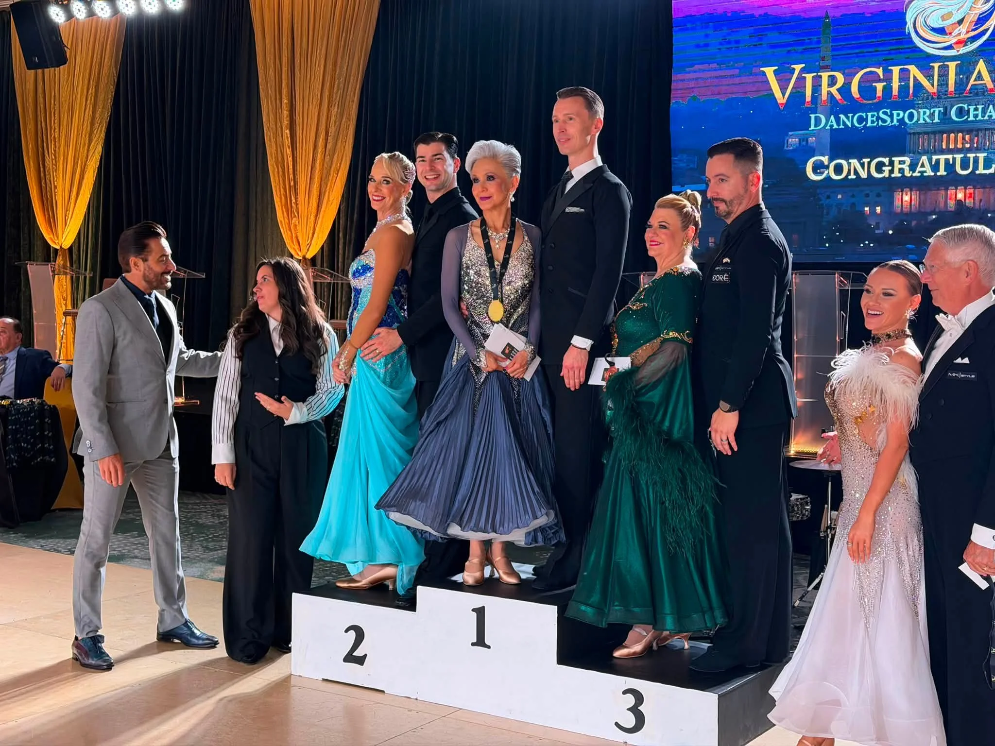 Virginia ballroom finalists gather for their awards presentation