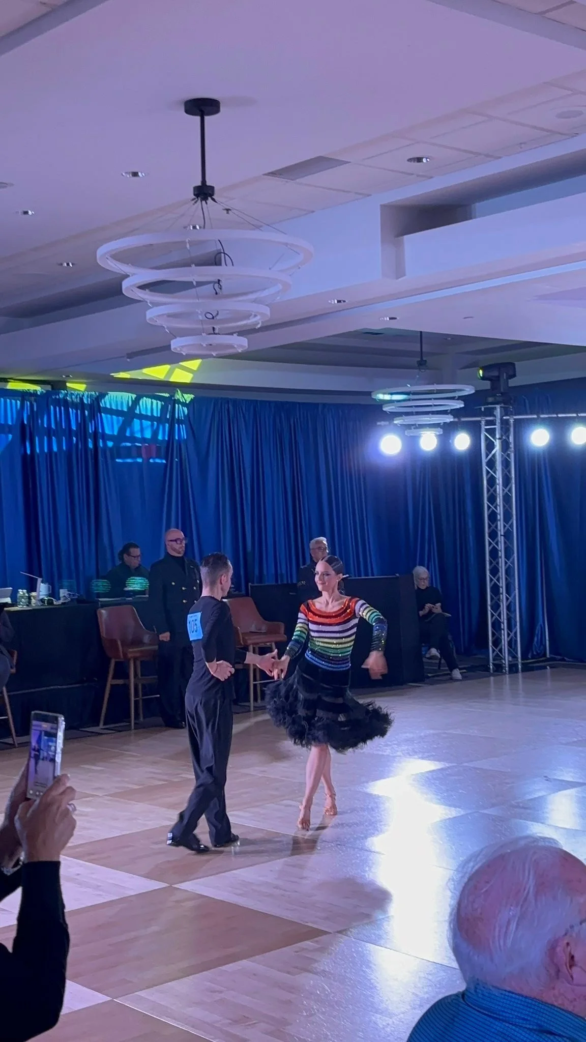 Young dancers compete together on the Yankee Classic floor