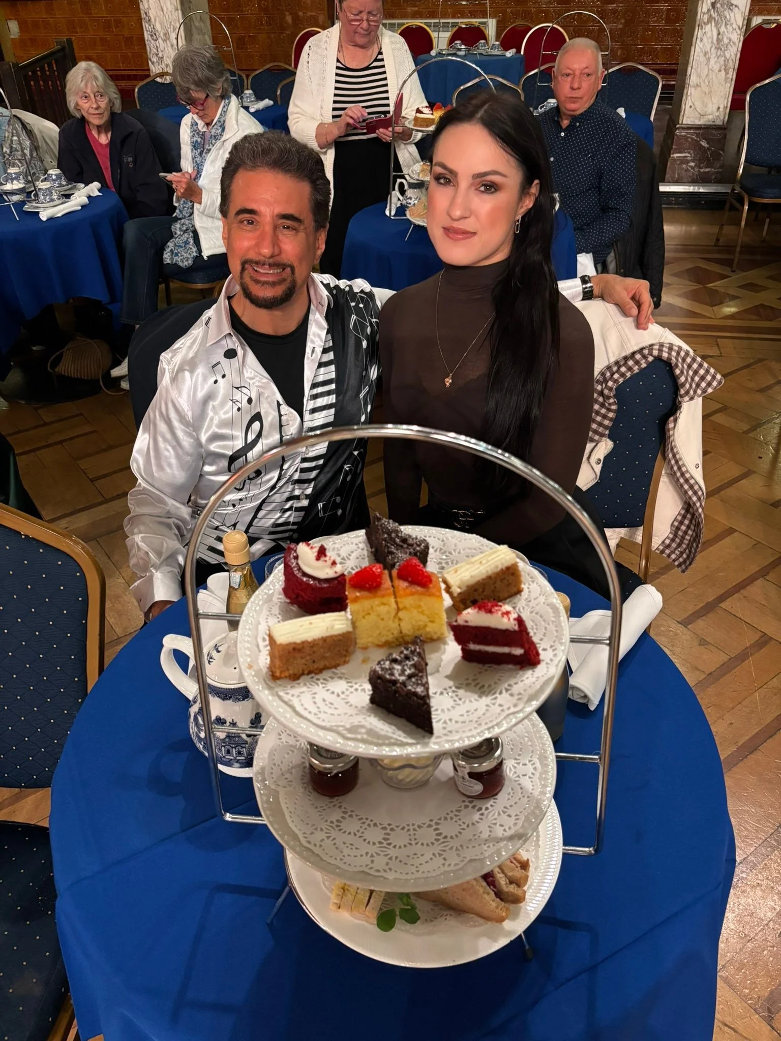 Dance Fire travelers enjoy afternoon tea during their Blackpool visit