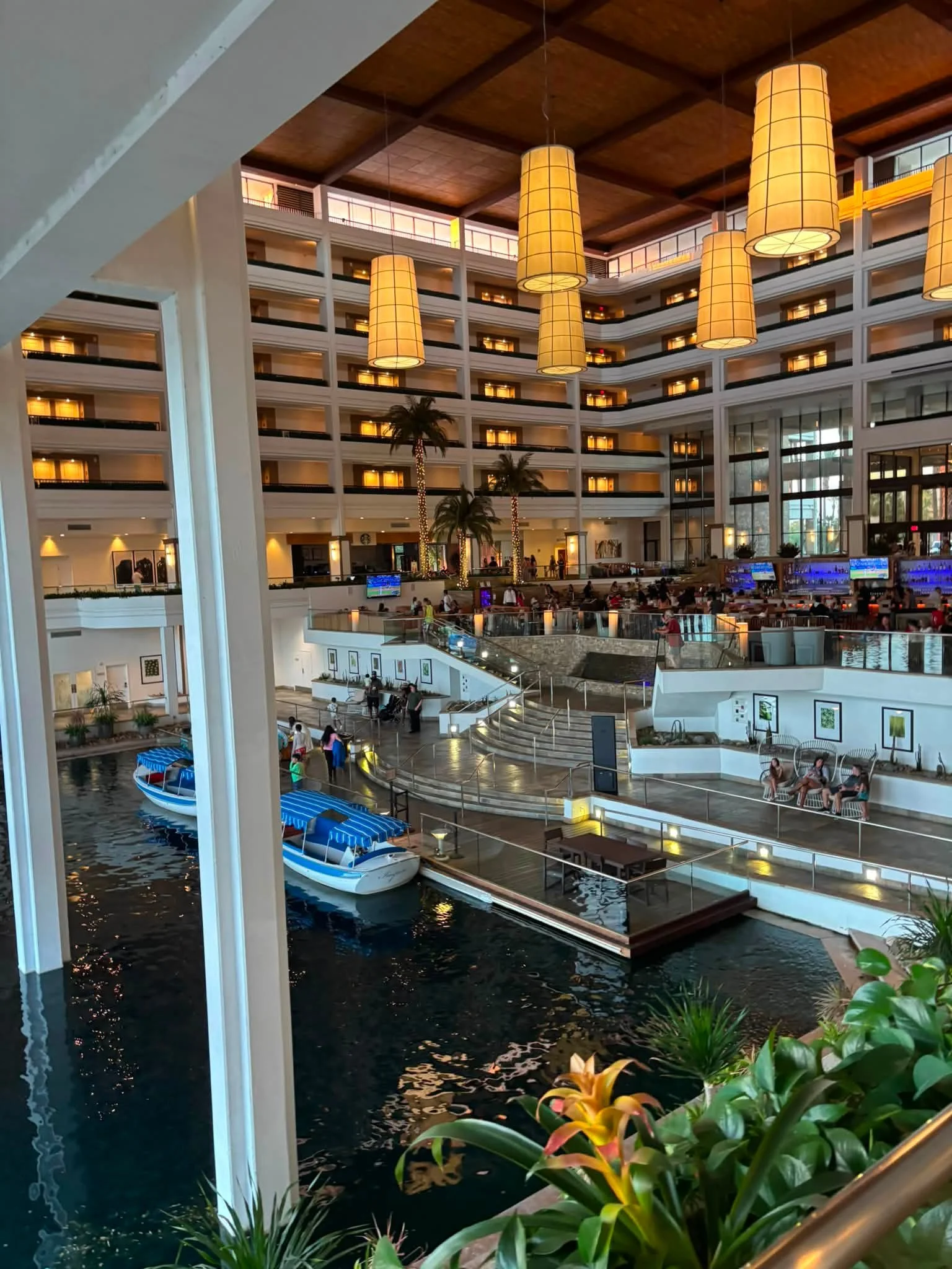 Atrium of the Desert Classic competition hotel