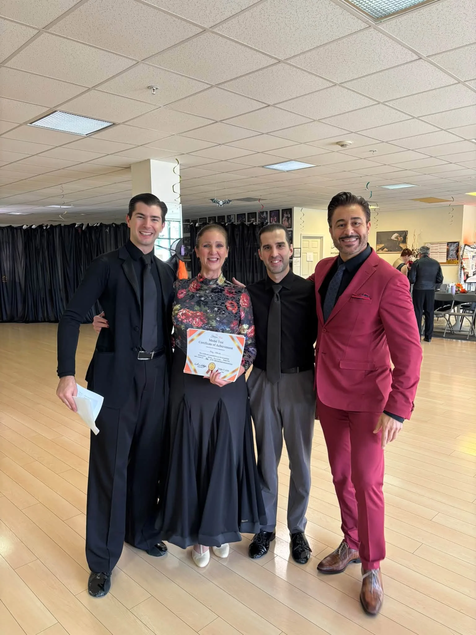 Dance Fire Celebrates Medal Achievement Progress and Coaching with Cristiano Callegari