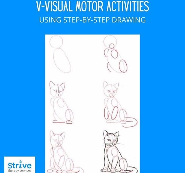 V is for visual motor integration activities! Visual motor integration refers to the coordination of visual processes with physical processes. Difficulties with visual motor integration occur when there is a breakdown in communication between the vis